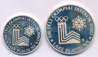 1980. 200Ft Ag &quot;Téli olimpia - Lake Placid&quot; + 1980. 500Ft Ag &quot;Téli Olimpia - Lake Placid&quot; T:AU (eredetileg PP) patina  Adamo EM59, EM60