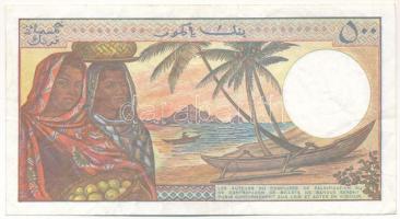 Comore-szigetek DN (1994.) 500Fr T:F
Comoro Islands ND (1994.) 500 Francs C:F
Krause P#10b