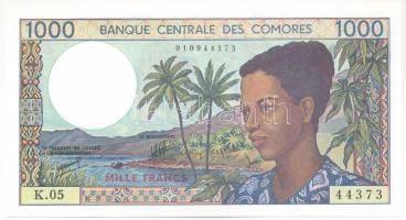 Comore-szigetek DN (1994.) 1000Fr T:UNC,AU Comoro Islands ND (1994.) 1000 Francs C:UNC,AU Krause P#11b