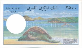 Comore-szigetek DN (1997-2005) 2500Fr T:AU
Comoro Islands ND (1997-2005) 2500 Francs C:AU
Krause P...