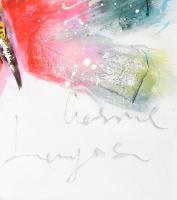 Olvashatatlan jelzéssel: Pillangó. vegyes technika, vászon. 50x50 cm