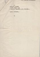 Szemlér Ferenc (1906-1978) erdélyi író, költő ,,Ismétlődések" című versének két oldal terjedelm...