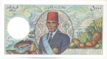 Comore-szigetek DN (1986-1994) 5000Fr T:UNC
Comoro Islands ND (1986-1994) 5000 Francs C:UNC
Krause...