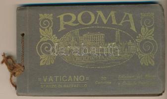 Vatican City, Citta del Vaticano; Roma, Vaticano - Stanze di Raffaello. 20 Cartoline, Edizione dei Musei e Gallerie Pontificie - postcard booklet with 20 pre-1945 postcards (EK)