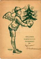 Kellemes Karácsonyi Ünnepeket! Cserkész karácsonyi üdvözlet / Hungarian scout Christmas greeting s: Márton L. (fa)