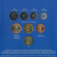 Csehország 2004. 50h-50K forgalmi sor (7xklf) + "Csehország belépése az Európai Unióba" Cu...