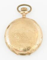Ball Watch Co. Cleveland zsebóra. Másodperc segédkörrel, aranyozott, kopott, működik, számlap d: 40 ...