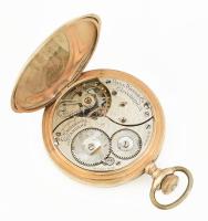 Ball Watch Co. Cleveland zsebóra. Másodperc segédkörrel, aranyozott, kopott, működik, számlap d: 40 ...