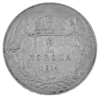 1914KB 2K Ag "Ferenc József" T:XF,VF
Hungary 1914KB 2 Korona Ag "Franz Joseph" ...