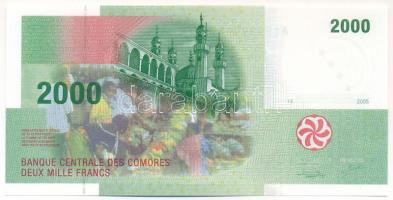 Comore-szigetek 2005. 2000Fr T:UNC Comoro Islands 2005. 2000 Francs C:UNC Krause P#17a
