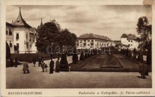 Hévíz gyógyfürdő a Györgyház és a Pátria szállókkal (EB)