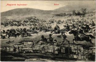 Magyarok bejövetele. Roham / Occupation of the Hungarian land