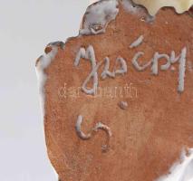 Izsépy kutya. Jelzett, hibátlan, m: 5,5 cm