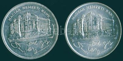 1992-93. 200Ft Ag "MNB" (2x) T:BU,2