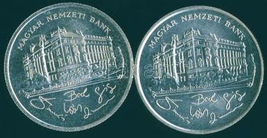 1992-93. 200Ft Ag "MNB" (2x) T:BU,2