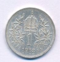 Ausztria 1913. 1K Ag "Ferenc József" T:XF 
Austria 1913. 1 Corona Ag "Franz Joseph&q...