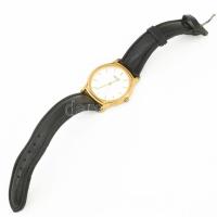 Seiko karóra, kvarc, bőr szíjjal, számlap d: 28 mm