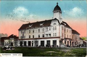 1916 Gyulafehérvár, Karlsburg, Alba Iulia; Gizella Udvar, piac, Fuchs Nándor üzlete. Schäser Ferenc kiadása / shops, market (EB)