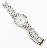 Seiko Sports 150 karóra. Kvarc, sérült fém szíjjal, kopott, karcos üveggel, számlap d: 32 mm