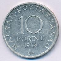 1948. 10Ft Ag "Széchenyi" T:XF,VF Adamo EM2