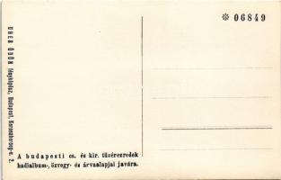 Első világháborús megsemmisített fahíd romjai. Uher Ödön fényképész. A budapesti cs. és kir. tüzérez...