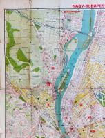 Nagy-Budapest térképe. Ujpest, Kispest, Pestszenterzsébet, Csepel, Pestújhely, Rákospalota, Pestszen...