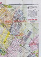 Nagy-Budapest térképe. Ujpest, Kispest, Pestszenterzsébet, Csepel, Pestújhely, Rákospalota, Pestszen...