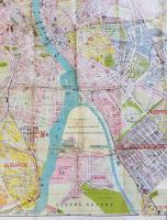 Nagy-Budapest térképe. Ujpest, Kispest, Pestszenterzsébet, Csepel, Pestújhely, Rákospalota, Pestszen...