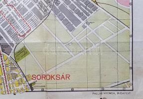 Nagy-Budapest térképe. Ujpest, Kispest, Pestszenterzsébet, Csepel, Pestújhely, Rákospalota, Pestszen...