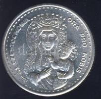 Lengyelország DN "Częstochowai Fekete Madonna - II. János Pál pápa" ezüstözött ffém emléké...