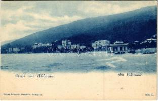 Abbazia, Opatija; Der Südstrand / shore (fl)