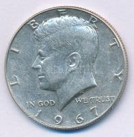 Amerikai Egyesült Államok 1967. 1/2$ Ag Kennedy T:AU USA 1967. 1/2 Dollar Ag Kennedy C:AU Krause KM#202a