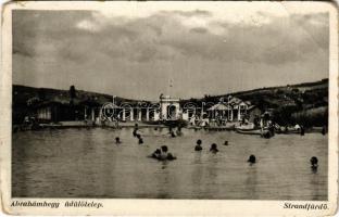 1934 Ábrahámhegy, Strand, fürdőzők (EM)