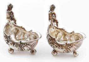 Ezüst (Ag) figurális fűszerkínáló pár. Jelzett, nettó: 124 g