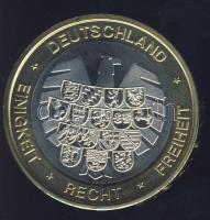 Németország DN "A Szövetségi Köztársaság államai - Hessen" bicolor emlékérem T:BU Csak 500...