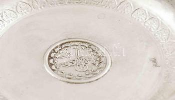 Ezüst (Ag) fűszerkínáló tálka pár, jelzett, d: 7 cm, nettó: 28,8 g