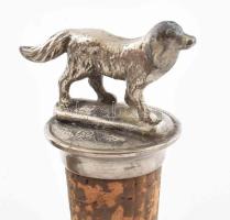 4 darab régi tárgy, cigarettatartó, bordugó, stb