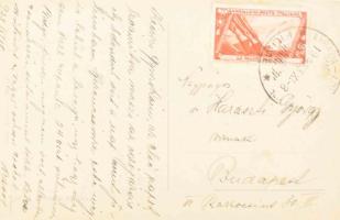 cca 1930 Haraszti Györgynek Abbáziából küldött 2 képeslap, egyikben Angyal Pál (1873-1949) jogász, e...