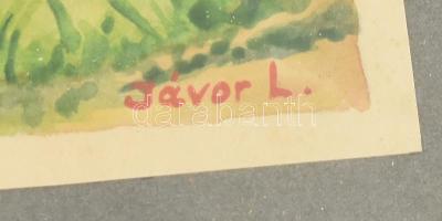 Jávor L. jelzéssel: Rechberg, 1937. Akvarell, papír, üvegezett keretben, 21,5x30 cm