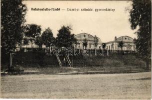 1920 Balatonlelle, Erzsébet szünidei gyermektelep. Kengyel Róza kiadása (EK)