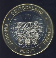 Németország DN "A Szövetségi Köztársaság államai - Türingia" bicolor emlékérem T:BU Csak 5...