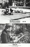 Eltéri időben készült külföldi filmek egy-egy jelenete, 21 db vintage produkciós filmfotó (vitrinfotó, lobbyfotó) ezüst zselatinos fotópapíron, a használatból eredő (esetleges) kisebb hibákkal, 18x24 cm