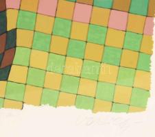 Victor Vasarely (1908-1997): Arlequin. Szitanyomat, papír. Jelzett. Művészpéldány EA 01. jelzéssel. ...