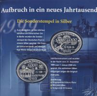 Németország 2000. "Millenium" 2db bélyegzőformájú Ag (999) emlékérem 2x20g, díszkiadásban T:PP