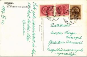 1942 Hortobágy, Ménes, magyar folklór. Foto Aszmann Ferenc