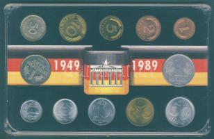 NSZK + NDK 1990. 1Pf-1M (2x) "Egyesülés" közös szettben T:1