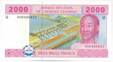 Közép-Afrikai Államok / Kamerun 2002. 2000Fr U T:UNC Central African States / Cameroon 2002. 2000 Francs U C:UNC Krause P#208Ua