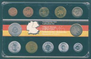 NSZK + NDK 1990. 1Pf-1M (2x) "Egyesülés" közös szettben T:1