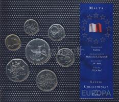 Málta 1995-2001. 1c-1L 7klf db, kereskedői szettben T:1