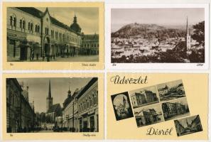 Dés, Dej; - 10 db RÉGI város képeslap / 10 pre-1945 town-view postcards